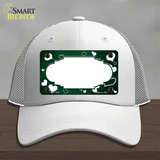 Green White Love Scallop Oil Rubbed Novelty License Plate Hat Mesh / White