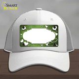 Lime Green White Love Scallop Oil Rubbed Novelty License Plate Hat Mesh / White