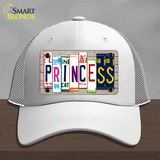 Princess License Plate Art Wood Novelty License Plate Hat Mesh / White