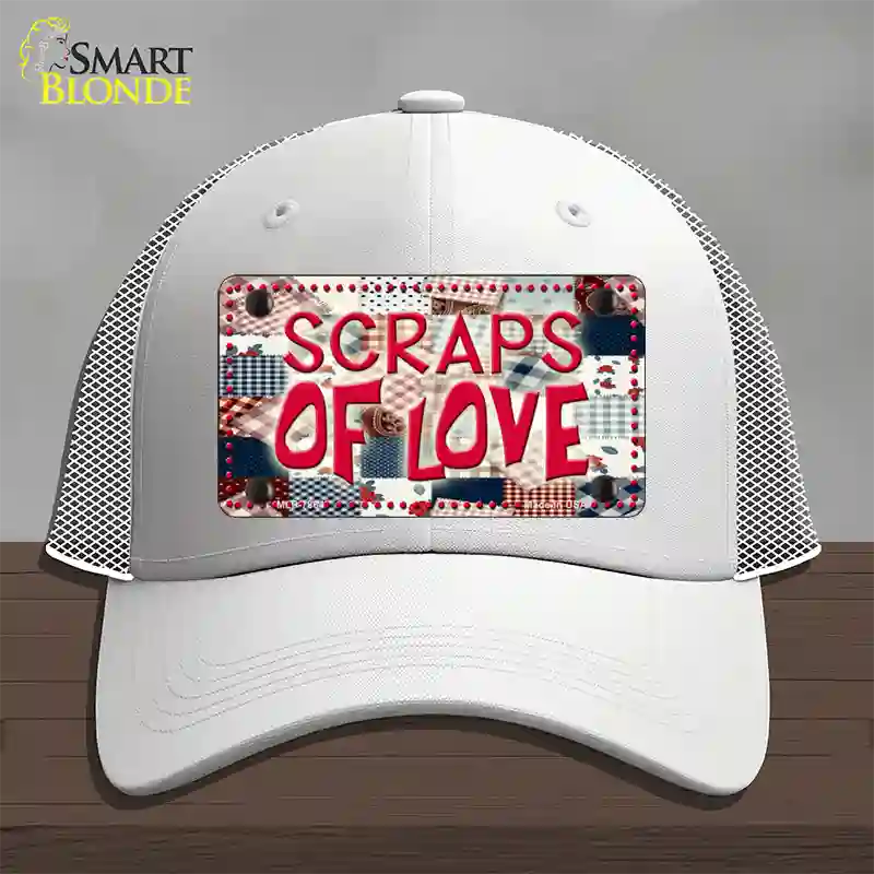 Scraps Of Love Novelty License Plate Hat Mesh / White