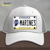 Indiana Marines Novelty License Plate Hat Mesh / White