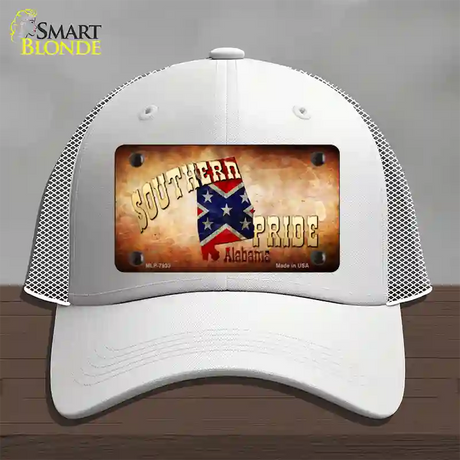 Southern Pride Alabama Novelty License Plate Hat Mesh / White