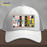 Gypsy Soul Wood License Plate Art Novelty License Plate Hat Mesh / White