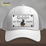 Goblin On The Loose Novelty License Plate Hat Mesh / White