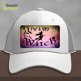 Im A Bad Witch Novelty License Plate Hat Mesh / White