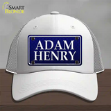 Adam Henry Novelty License Plate Hat Mesh / White