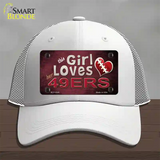 This Girl Loves Her 49ers Novelty License Plate Hat Mesh / White