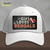 This Girl Loves Her Bengals Novelty License Plate Hat Mesh / White