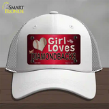 This Girl Loves Her Diamondbacks Novelty License Plate Hat Mesh / White