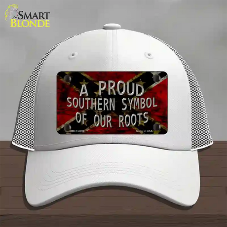 Symbol Of Our Roots Novelty License Plate Hat Mesh / White