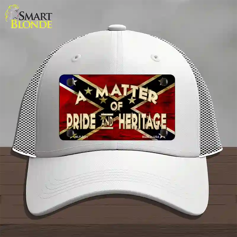 Matter Of Pride Novelty License Plate Hat Mesh / White