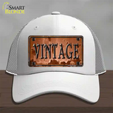 Vintage Rusty Sign Novelty License Plate Hat Mesh / White