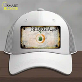 Georgia Rusty Blank Novelty License Plate Hat Mesh / White