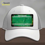 Vermont Rusty Blank Novelty License Plate Hat Mesh / White