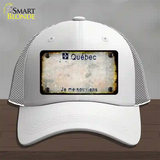 Quebec Rusty Blank Novelty License Plate Hat Mesh / White