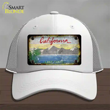 California Lake Tahoe Rusty Blank Novelty License Plate Hat Mesh / White