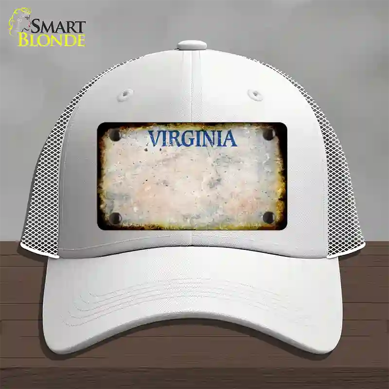 Virginia Old Dominion Rusty Blank Novelty License Plate Hat Mesh / White