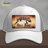 Gila Bend Gila Monster Novelty License Plate Hat Mesh / White