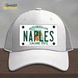 Naples Florida Novelty License Plate Hat Mesh / White