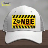 Zombie Assault Vehicle Novelty License Plate Hat Mesh / White