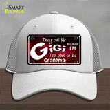 They Call Me Gigi Novelty License Plate Hat Mesh / White