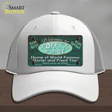 Poppys Place Novelty License Plate Hat Mesh / White