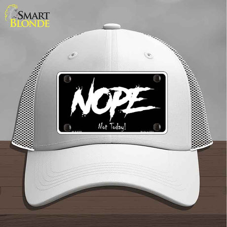 Nope Not Today Novelty License Plate Hat