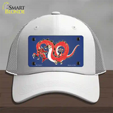 Dragon Novelty License Plate Hat Mesh / White