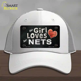 This Girl Loves Her Nets Novelty License Plate Hat Mesh / White