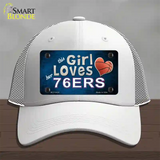 This Girl Loves Her 76ers Novelty License Plate Hat Mesh / White