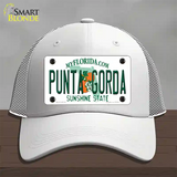 Punta Gorda Florida Novelty License Plate Hat Mesh / White