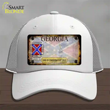 Georgia Rusty State Novelty License Plate Hat Mesh / White