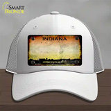 Indiana Rusty State Novelty License Plate Hat Mesh / White