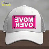 Move Over Pink Novelty License Plate Hat Mesh / White