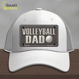 Volleyball Dad Novelty License Plate Hat Mesh / White