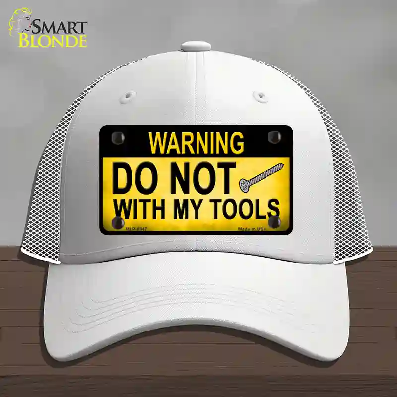 Do Not Screw Novelty License Plate Hat Mesh / White