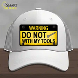 Do Not Screw Novelty License Plate Hat Mesh / White