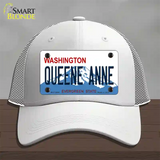 Queene Anne Washington Novelty License Plate Hat Mesh / White