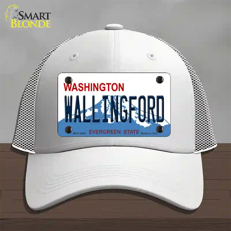 Washington Wallingford Novelty License Plate Hat Mesh / White