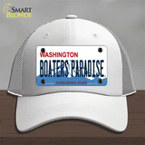 Boaters Paradise Washington Novelty License Plate Hat Mesh / White