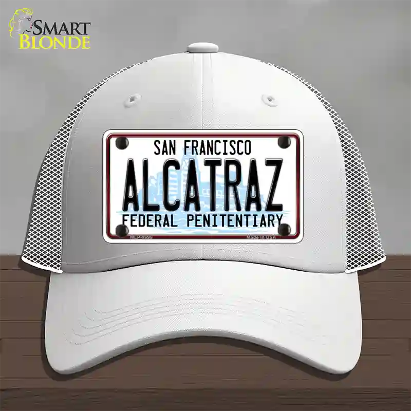 Alcatraz Novelty License Plate Hat Mesh / White