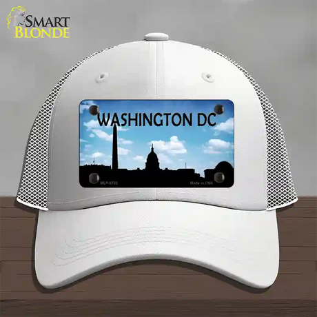 Washington DC Silhouette Novelty License Plate Hat Mesh / White