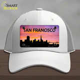 San Francisco Silhouette Novelty License Plate Hat Mesh / White