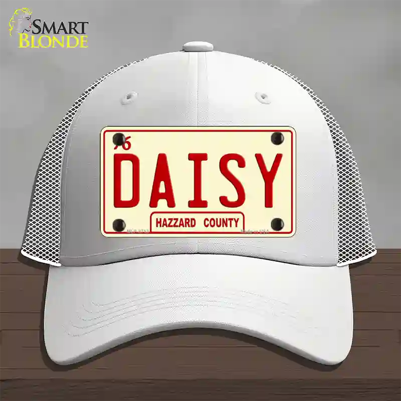 Daisy Novelty License Plate Hat Mesh / White