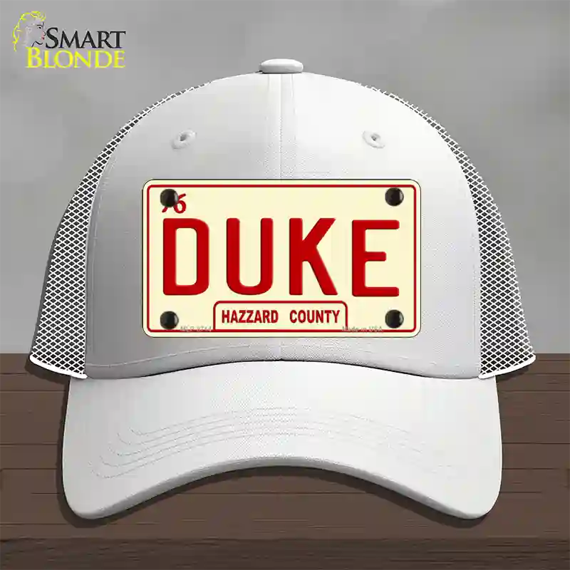 Duke Novelty License Plate Hat Mesh / White