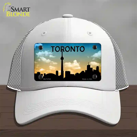 Toronto Silhouette Novelty License Plate Hat Mesh / White