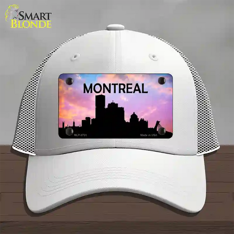 Montreal Silhouette Novelty License Plate Hat Mesh / White