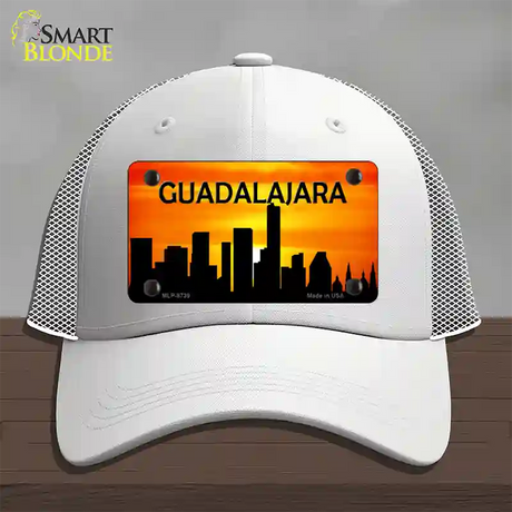 Guadalajara Silhouette Novelty License Plate Hat Mesh / White