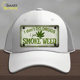 I Dont Do Drugs Novelty License Plate Hat Mesh / White