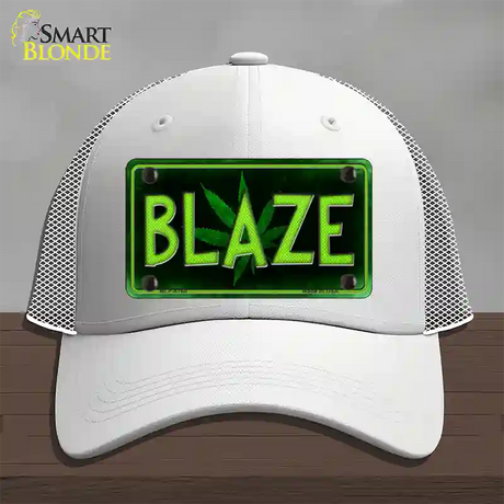 Blaze Novelty License Plate Hat Mesh / White